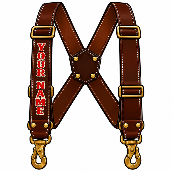Adjustable Leather Suspenders